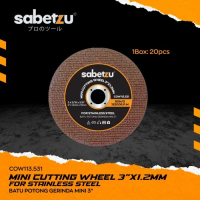 Sabetzu Batu Potong 3\ Besi Cordless Mini Gerinda Cutting Wheel 3 Inch Mata Gerinda Batu Potong Besi
