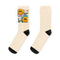 Every day is a Good Day Retro Illustration Socks New year's Run gift Socks Woman Men's