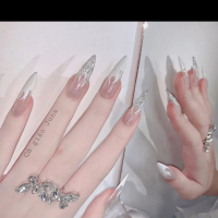 (M80) Nailbox thiết kế fenc đầu móng lửa Women Nữ mat meokim