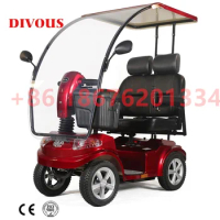 Heavy Duty Four Wheel Disabled Scooter Electric Mobility Scooters With Two Seats