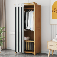 【限時優惠】衣柜臥室家用簡易組裝出租房經濟型布藝多層柜子結實耐用竹掛衣櫥