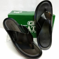 Sandal Pria kulit GATS HG 282 black 100% original cowok dewasa