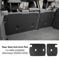 aimey เบาะหนัง PU สำหรับCooper S 2024 2025 J05 Aceman แผ่นกันรอยเบาะหลังรถยนต์ แผ่นป้องกันเบาะหลังจา