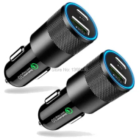 50pcs QC3.0 PD Fast Car Charger for iPhone 11 Pro max X 8 Plus Chargers Car Charging Type C for Samsung S10 s10plus note10