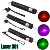 (No batteries provided) Green Laser Pointer- 301 Tactics Red dot Laser Torch Continuous Line Single Starry