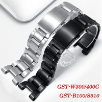 卡西歐 G-SHOCK 錶帶 GST-W300  S130 GST-400G  410G GST-B100 金屬男士