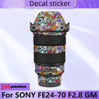 For SONY FE24-70 F2.8 GM Lens Body Sticker Protective Skin Decal Vinyl Wrap Film Anti-Scratch Protector Coat