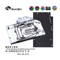 Bykski Full Cover RGB GPU Block for ASRock 6600XT Challenger ITX A-AR6600XT-X