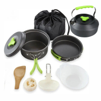 Nesting Panci Masak Cooking Set Camping Outdoor 7 PCS - AstaGear