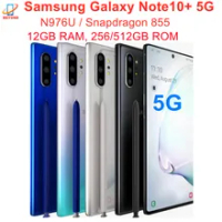 Samsung Galaxy Note10 + Note10 Plus 5G N976U 256/512GB ROM 12GB RAM Octa Core 6.8 "Snapdragon 855โทรศัพท์มือถือต้นฉบับ