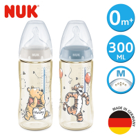 德國NUK-迪士尼寬口徑PPSU感溫奶瓶300mL (顏色隨機出貨)