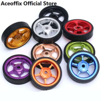 1 Pair Aceoffix for Brompton easywheel Aluminum alloy Palin Pentagram wide body wheel