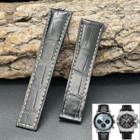 Adapted to the Breitling Avenge Aviation Time Series Watch Crocodile Leather Strap