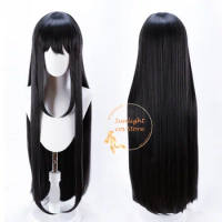 High Quality Akemi Homura Cosplay Wig Long Black Wig Women Cos Anime Wigs Heat Resistant Synthetic Hair In Stock + Free Wig Cap