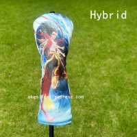 4pcs Pattern Golf Club Head Cover For Driver Fairway Wood Hybrid Pu Leather