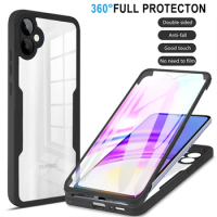 360 Full Shockproof Silicone Case For For Samsung Galaxy A21 A20 A20S A15 A14 A13 A12 A10S A05 A04E A03 A02S M32 M12 M02 4G 5G