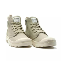 PALLADIUM PAMPA HI ZIP ORGANIC 拉鍊 穿搭 淺灰綠 男女段 有機棉 休閒靴 79101379