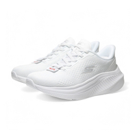 SKECHERS 休閒鞋 GO WALK MAX CUSH 全白 足弓 鬆緊帶 女 125581WHT