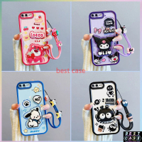 ốp lưng IPhone 7 Plus, ốp lưng IPhone 8 Plus, Thiết Kế Hình Hoạt Hình Kuromi Gấu Dâu Tây, Búp Bê Hìn