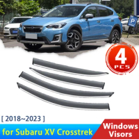 Car Window Visor for Subaru XV Crosstrek GT 2018~2023 2020 2021 Accessories Wind Deflectors Rain Eyebrow Guard Auto Awning Trim