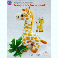 Boneka jerapah S kecil lucu imut