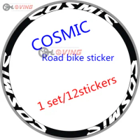 2 wheels / set road bicycle 700C wheel sticker decorative film vinyl racing bicycle rim sticker bicycle wheel high quality stick
