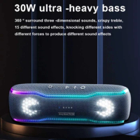 XDOBO BMTL 30W Outdoor High-quality Stereo Speaker Portable Wireless Bluetooth Sound Box RGB Light IPX7 Waterproof Sports Sound