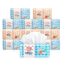 心相印嬰兒專用抽紙DT1120寶寶面巾紙3層軟包衛生紙抽120抽*12包