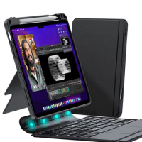Magic Keyboard Case for iPad Pro 11 12 9 12.9 2020 2021 2022 Air 4 5 Trackpad Backlit Split Wireless Bluetooth Cases Keyboard