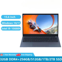 2023 Gaming Laptop I9 10th Gen Win11 Office Notebooks 15.6 Inch Intel Core I9-10880H 32GB DDR4 +2TB NVME Type-C Fingerprint