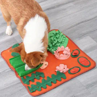 Useful Puppy Food Mat Comfortable Soft Dog Sniffing Mat Nosework Feeding Slow Feeder Dog Puzzle Toys