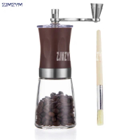 Manual Coffee Grinder Household Stainless Steel Portable Coffee Grinder Ceramic core Hand Coffee Grinder