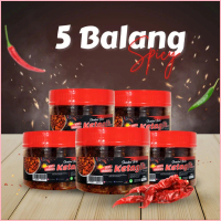 5 Balang ( Spicy ) Sambal Bilis Ketagih Viral ( Tanpa Biji Cili & Garing )