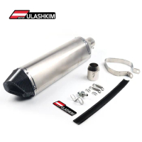 Universal Motorcycle left and right Exhaust Muffler Escape For Gsx S750 Cbr125 Xsr900 Bws125 Cbr650f Cb500f Zx25r Exhaust zx10r