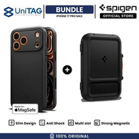 SPIGEN Bundling for iPhone 17 Pro Max Thin Fit Magfit Slim Case + Tintap Lockfit Valentinus Wallet M
