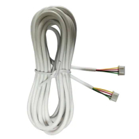 SYSD Door cable 5M 2.54*4P 4 wire cable for video intercom Color Video Door Phone doorbell wired Intercom connection cable