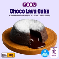 FUBU Choco Lava Cake - Kue Coklat dengan Isi Creamy Chocolate - Dessert Instan Frozen
