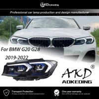 AKD Head Lamp For BMW G20 Head Light 2009-2022 DRL H7 LED Bi Xenon Bulb 320i 325i Headlights Assembly Upgrade Auto Accessories