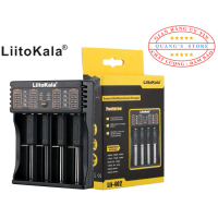 Sạc Đa Năng Siêu Nhanh LiitiKala Đầu USB 4 Khe Cho Pin Tiểu AA, Pin Đũa AAA và Pin Li-on 3.7V: 18650