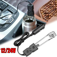 12V/24V Mini Electric Car Water Heater Portable Instant Hot Water Heaters Travel Boiler Hot Water Coffee Auto Accessories