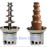 Stainless steel 5 tier commercial chocolate fondue fountain machine maker for wedding party hotel