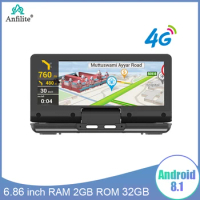 Anfilite 7inch GPS navigation RAM2GB ROM 32G 1080P Car Video Recorder Dashboard Android GPS Free map with rear camera