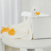 Cartoon Duck Blanket Cute Sofe Plush Winter Warm Office Nap Blanket Home Air Conditioner Shawl Wrap Christmas Stuffer