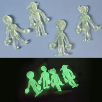 3Pcs Funny Sticky Alien Stick To The Wall Squishy Toy TPR Antistress Squeeze Skeleton Halloween Tricky Prank Toys Kid Boy Gift