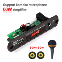 KEBIDU MP3 WMA Decoder Board Bluetooth 5.3 Wireless Car Audio Microphone USB TF Radio DIY MP3 Music Player With Remote Control