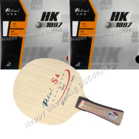 Pro Combo Racket Palio S4 (S 4, S-4) table tennis blade with 2 pieces Palio HK1997 GOLD Table Tennis Rubber