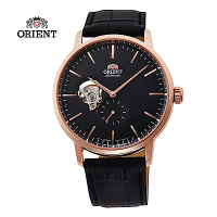 ORIENT 東方錶半鏤空系列 機械錶  黑色 RA-AR0103B