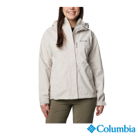 Columbia 哥倫比亞 女款 - Omni Tech 防水連帽外套-卡其色 UWL05330KI/IF