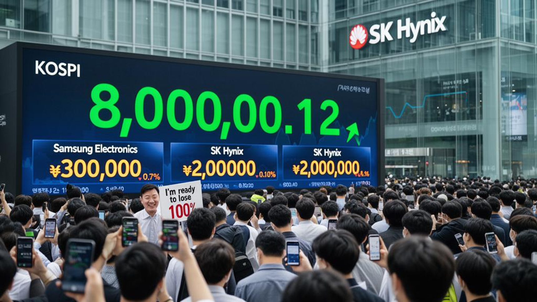 韓国株】KOSPI初の8000ポイント突破、半導体2倍レバレッジETFに27万人