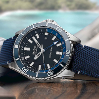 MIDO 美度 官方授權 Ocean Star 海洋之星 GMT雙時區 200米潛水機械錶M0266291705100-藍/44mm